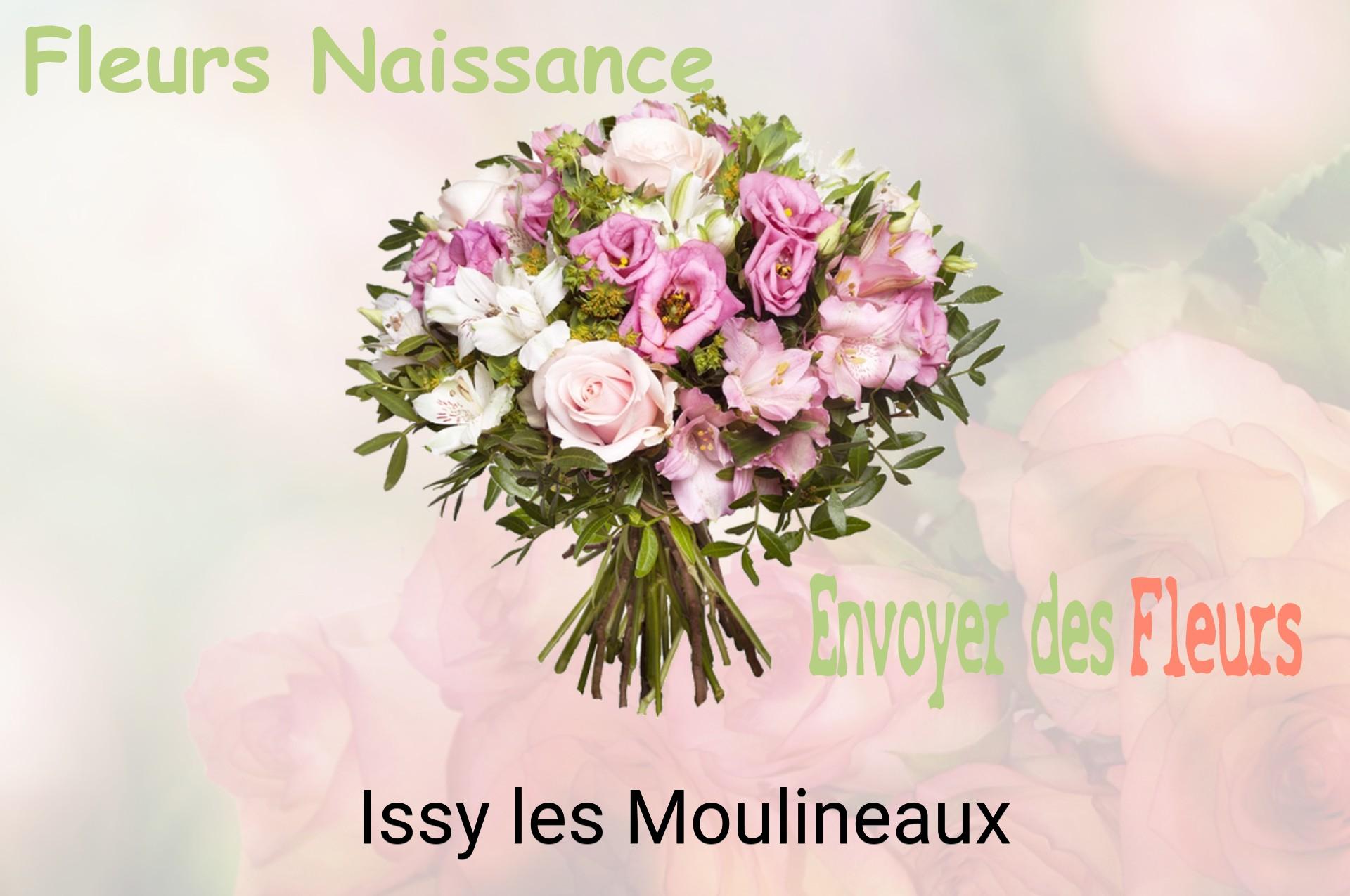 Bouquet de fleurs de naissance livré à Issy-les-Moulineaux