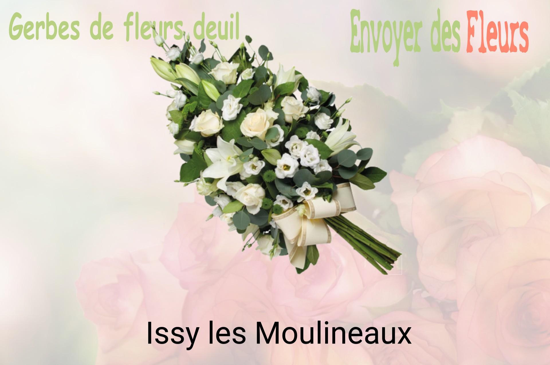 Gerbe de fleurs de deuil livrée à Issy-les-Moulineaux